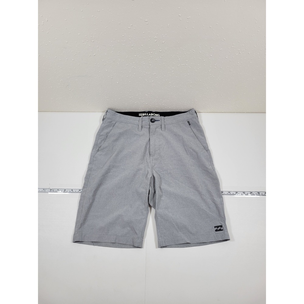 Billabong Crossfire Hybrid Shorts Men 28 Grey Excellent Submersibles Chino Water